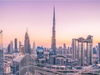 Dubai Skyline mit Burj Khalifa